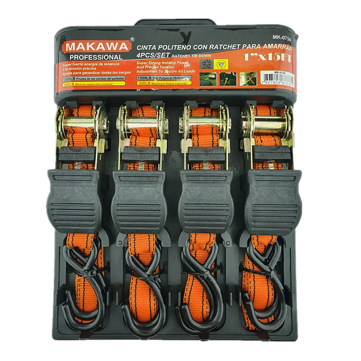 JGO CINTA POLITILENO ESLINGA 1X15FTX4PCS MAKAWA 1