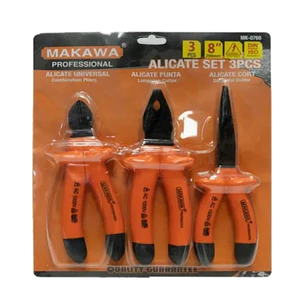 Kit Set Juego De Alicates Aislados 3 Piezas Makawa Mk0765