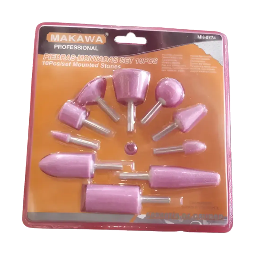 JGO PIEDRAS MONTADAS RECTIFICADO X10PCS MAKAWA 1