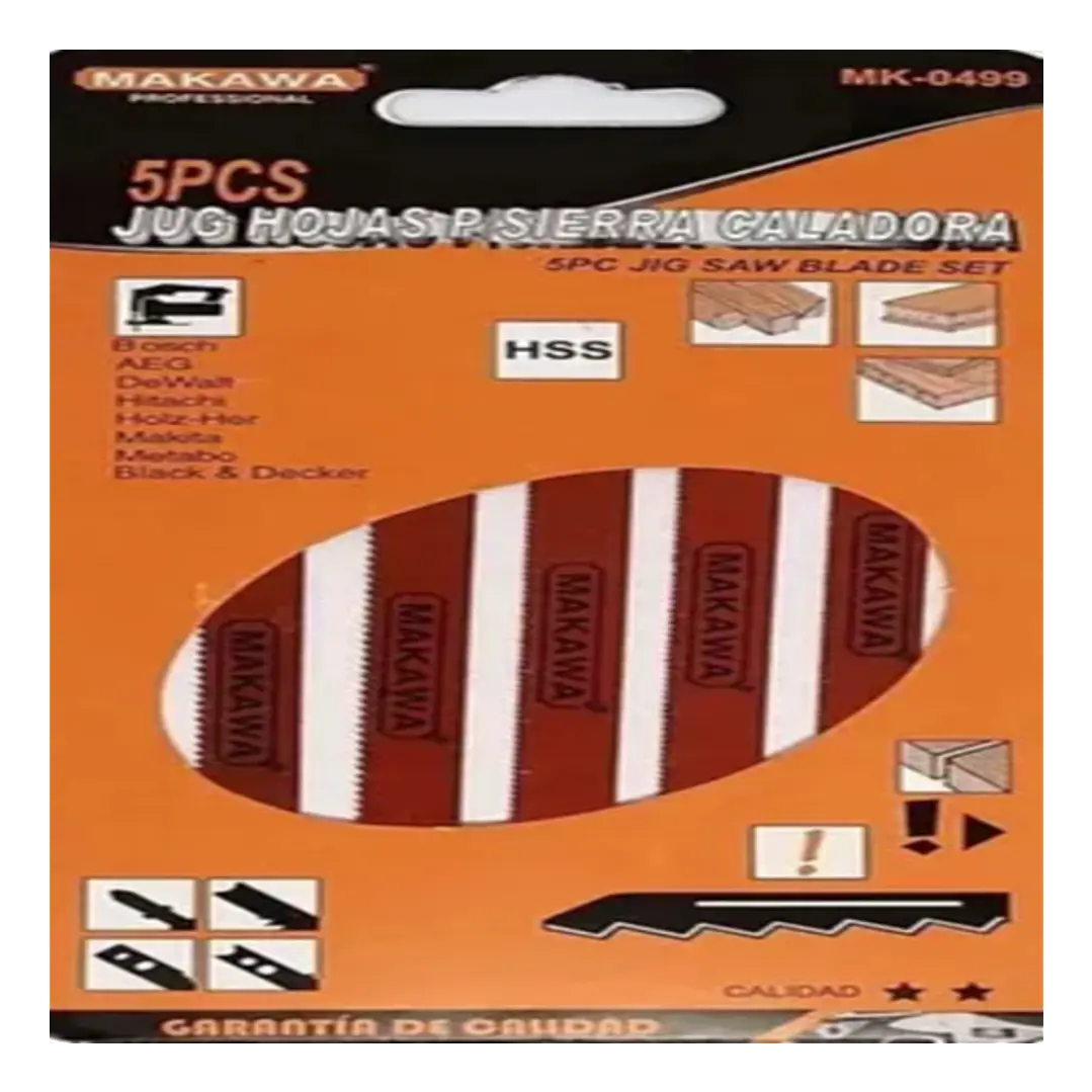 JGO HOJA SIERRA CALADORA X5PCS 1.0X100MM MAKAWA 1