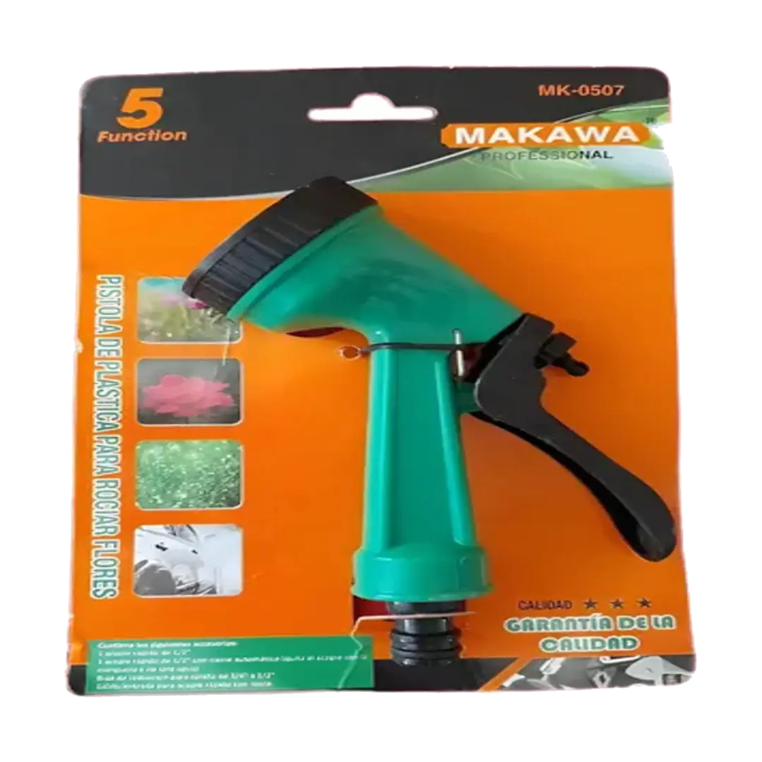 PISTOLA PLASTICA P ROCIAR FLORES 5FUNC MAKAWA 1