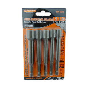 JGO DADOS PARA TALADRO 5PCS 100MM MAKAWA