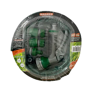 MANGUERA DE JARDIN 10M CON ACCESORIOS 4PCS MAKAWA