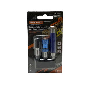 DESTONILLADOR MAGNETICO VARILLA EXT POR 3PCS MK