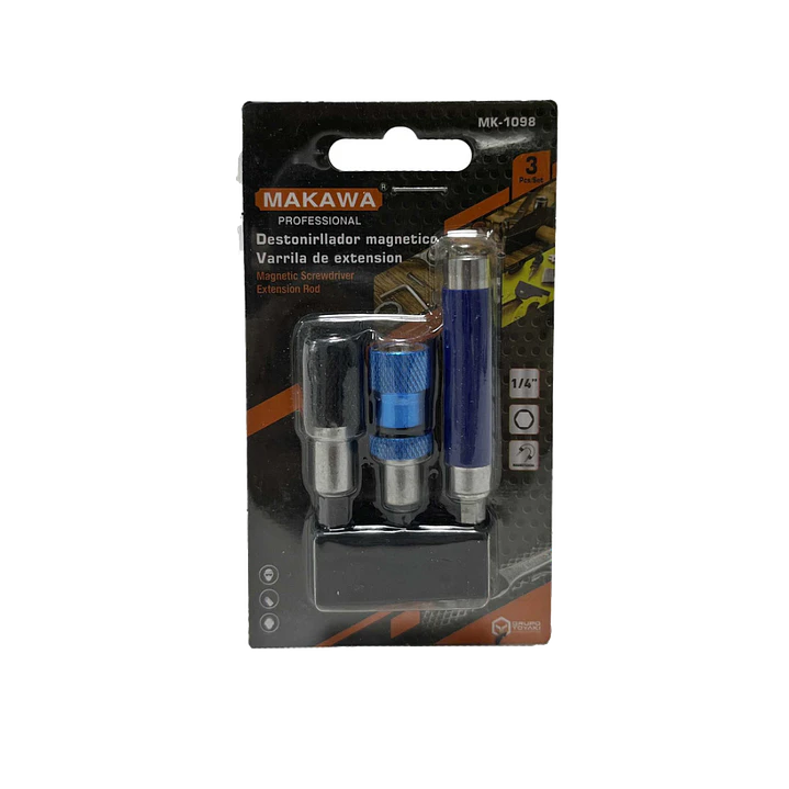DESTONILLADOR MAGNETICO VARILLA EXT POR 3PCS MK 1