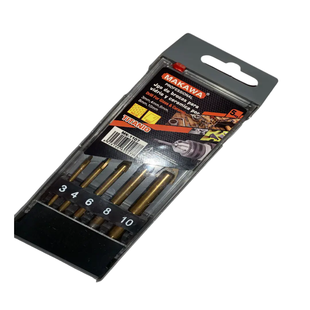 JGO DE BROCAS PARA VIDRIO Y CERAMICO POR 5PCS MAKAWA 1