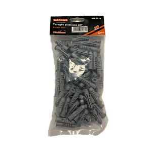 TARUGOS PLASTICOS  10x38mm POR 100PCS MAKAWA
