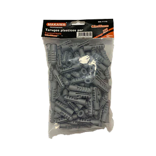 TARUGOS PLASTICOS  12x46mm POR 100PCS MAKAWA