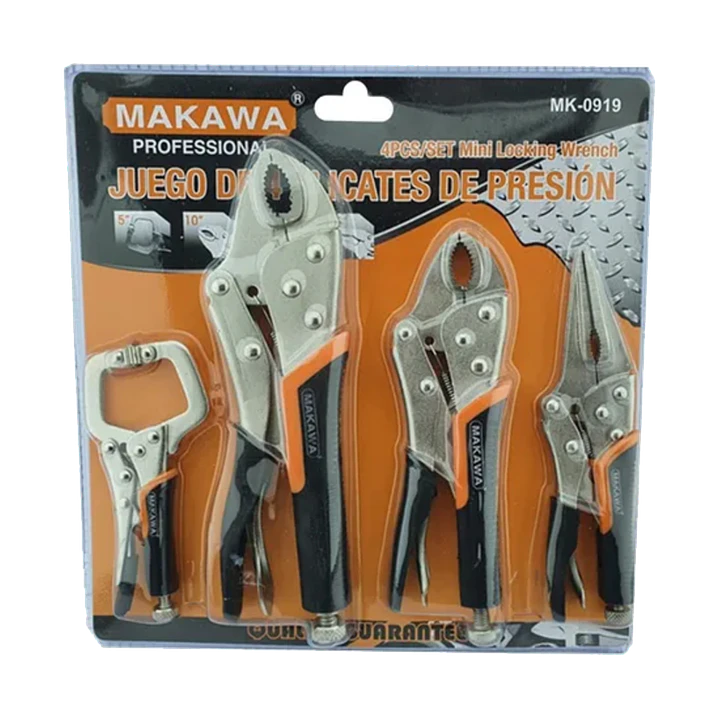 Kit De Alicate Tipo Caiman De Presion 4 Piezas Makawa 1