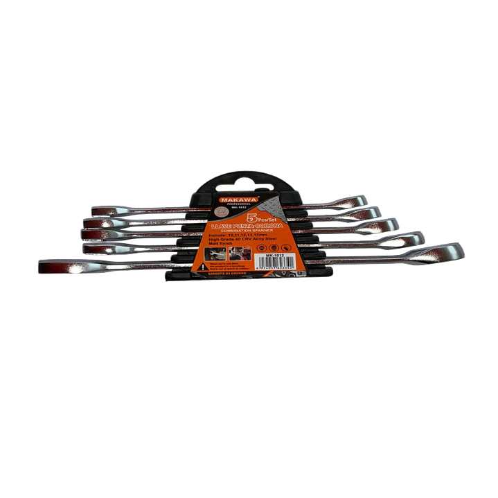JGO LLAVE PUNTA CORONA POR 5PCS 10-17MM CRV MAKAWA 1
