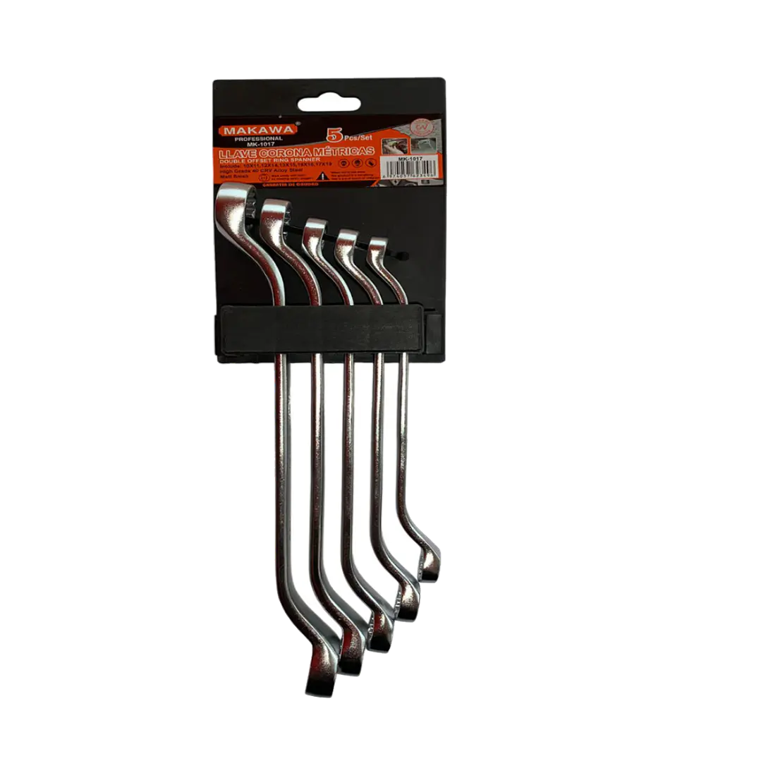 JGO LLAVE CORONA CORONA POR 5PCS 10x11-17x19MM CRV MAKAWA 1