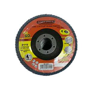 DISCO TRASLAPADO 115MM 60# ZIRCONIUM MAKAWA