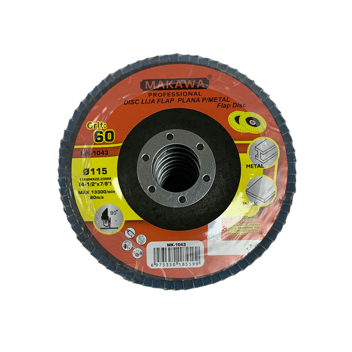 DISCO TRASLAPADO 115MM 60# ZIRCONIUM MAKAWA 1