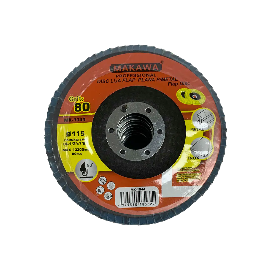 DISCO TRASLAPADO 115MM 80# ZIRCONIUM MAKAWA 1