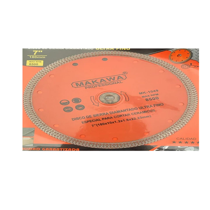 DISCO DIAMANTADO 180MM ULTRA FINO MAKAWA 1