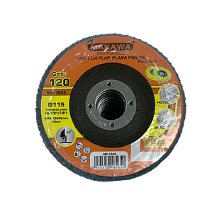 DISCO TRASLAPADO 115MM 120# ZIRCONIUM MAKAWA