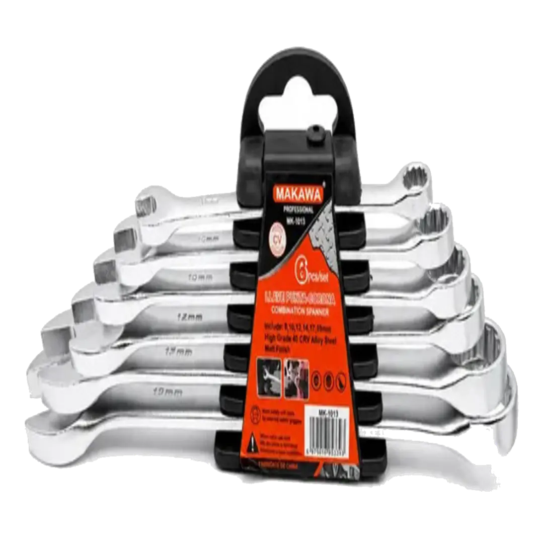 JGO LLAVE PUNTA CORONA POR 6PCS 8-19MM CRV MAKAWA 1