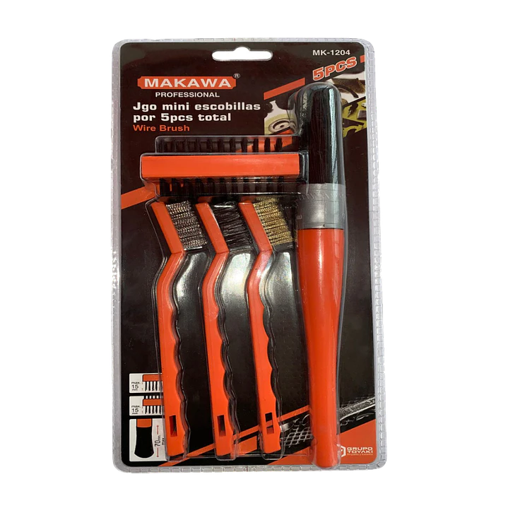 JGO MINI ESCOBILLAS POR 5PCS MAKAWA 1