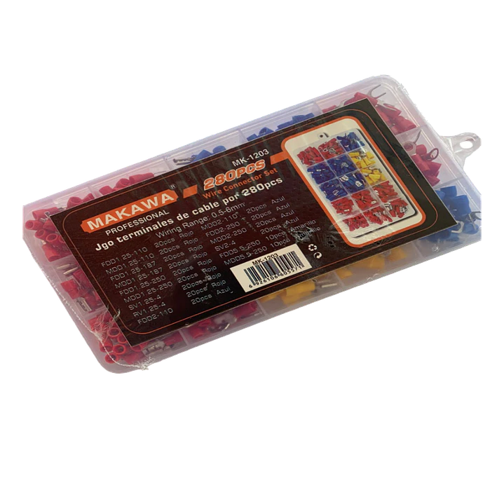 JGO TERMINALES DE CABLE POR 280PCS MAKAWA 1