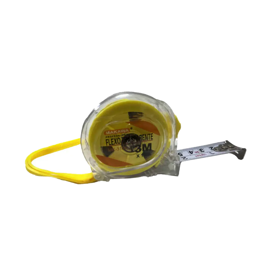 HUINCHA DE MEDIR 3MTS X 16MM TRANSPARENTE MAKAWA 1