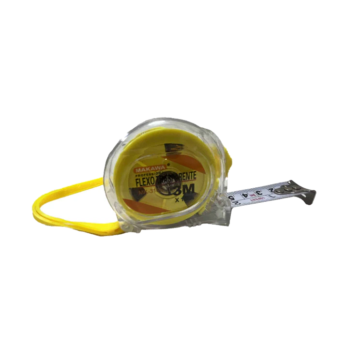 HUINCHA DE MEDIR 3MTS X 16MM TRANSPARENTE MAKAWA 1