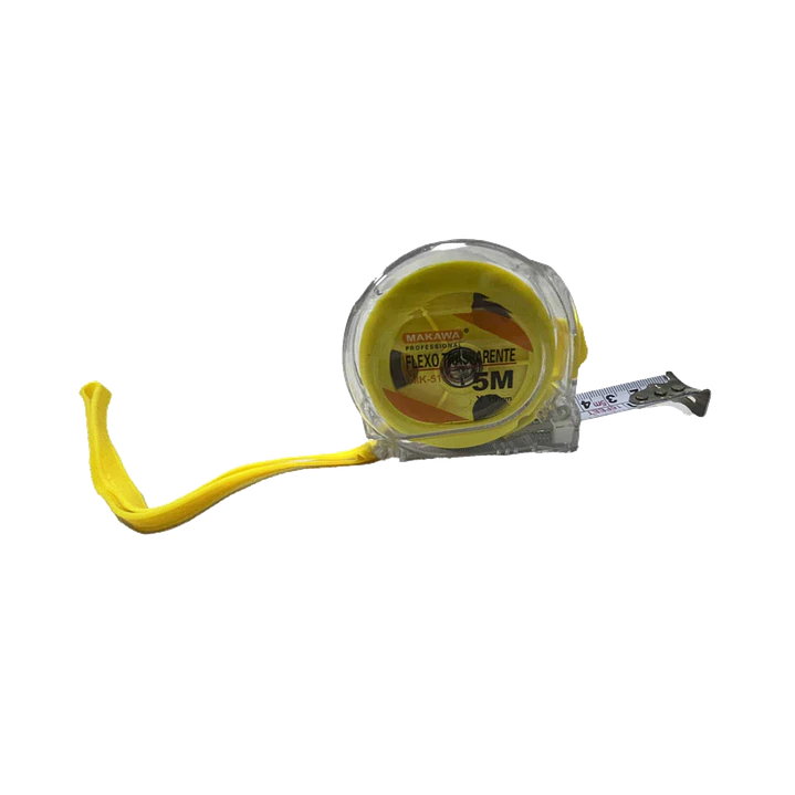 HUINCHA DE MEDIR 5MTS X 19MM TRANSPARENTE MAKAWA 1