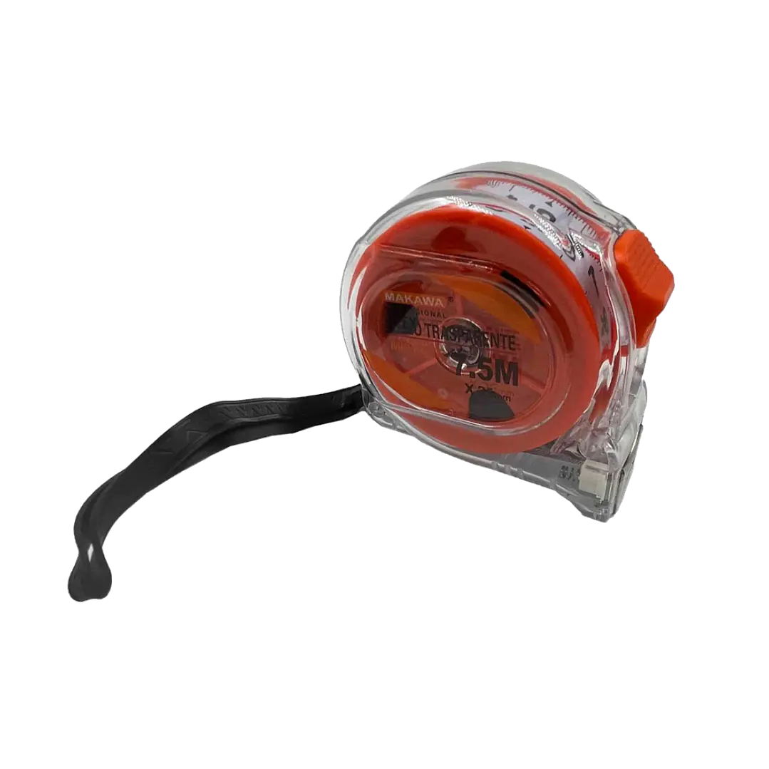HUINCHA DE MEDIR 7.5M X 25MM TRANSPARENTE MAKAWA 1