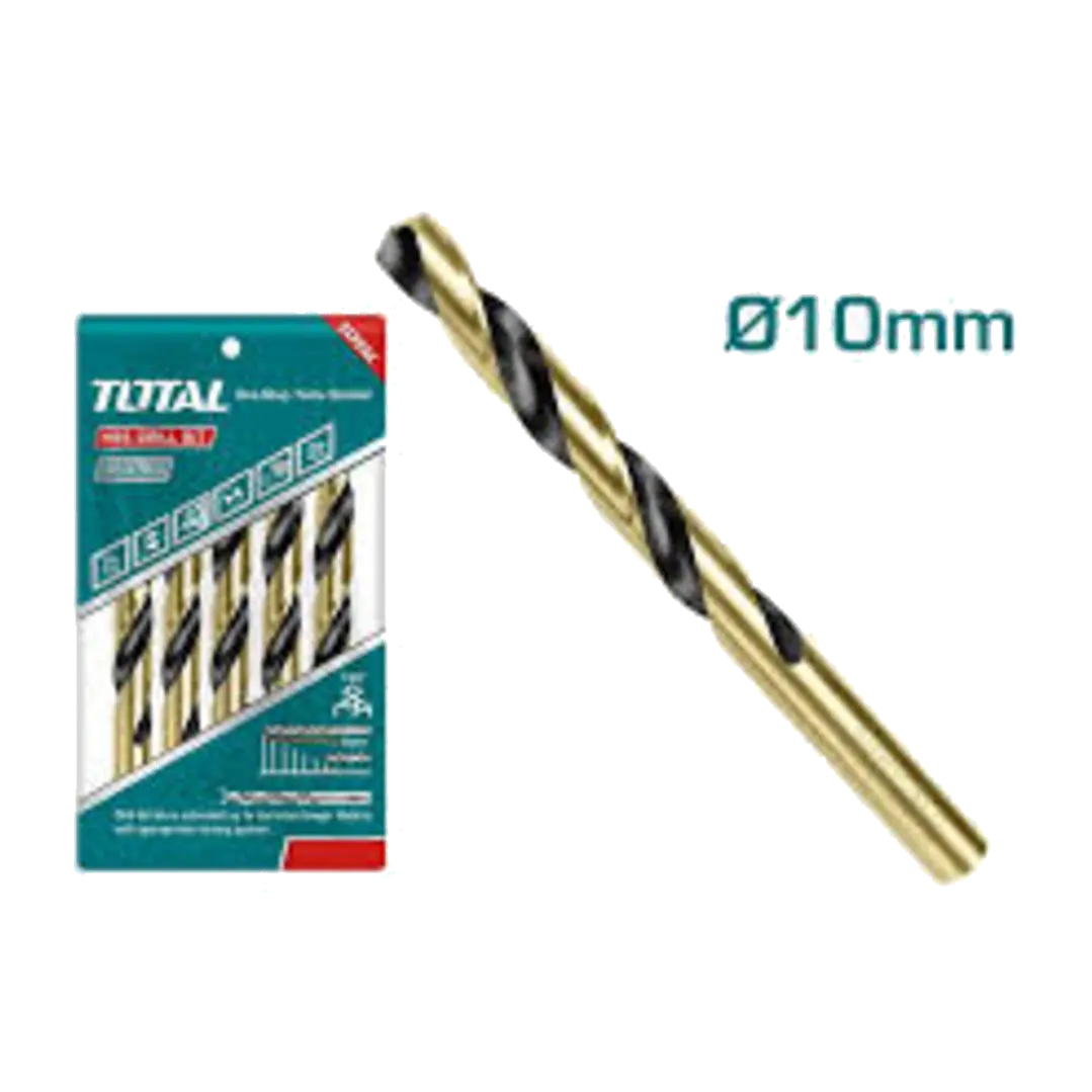 BROCA P/ METAL HSS 10.0MM POR 5PCS TOTAL 1