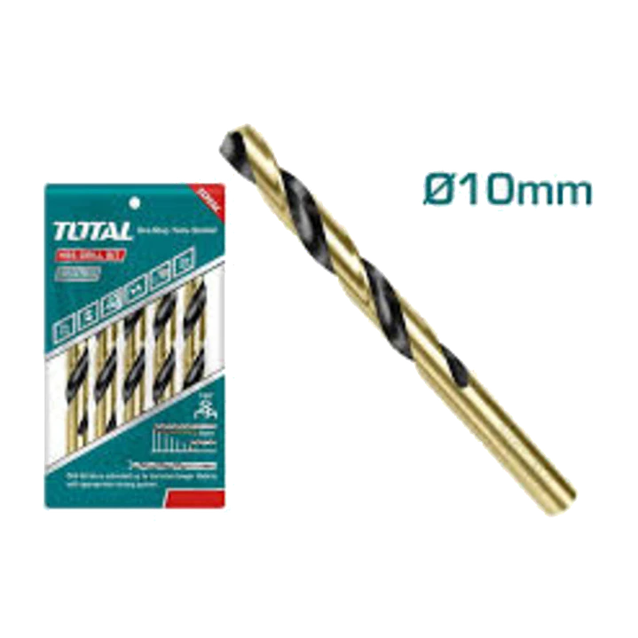 BROCA P/ METAL HSS 10.0MM POR 5PCS TOTAL 1