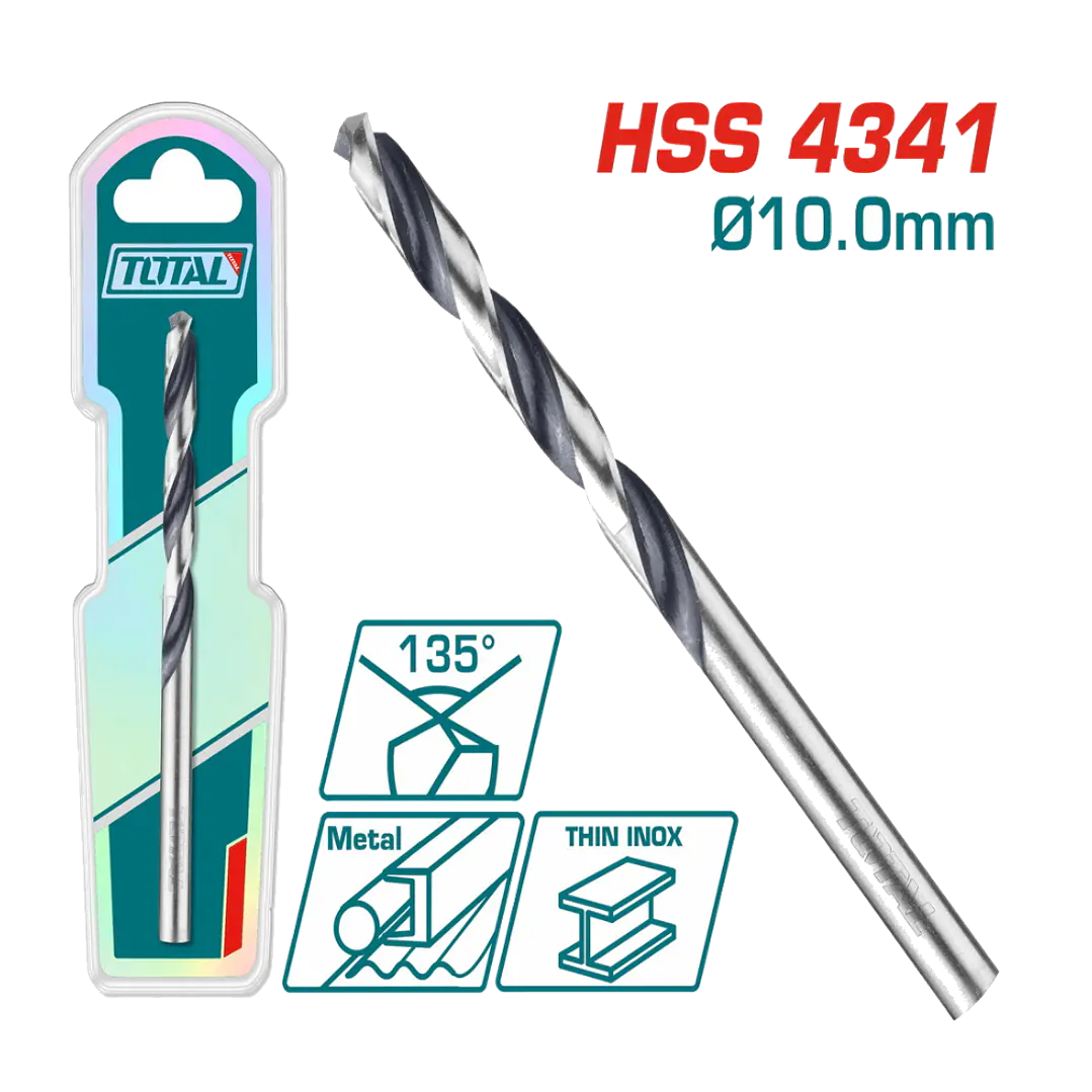 BROCA PARA METAL 4341 HSS 10MM TOTAL 1