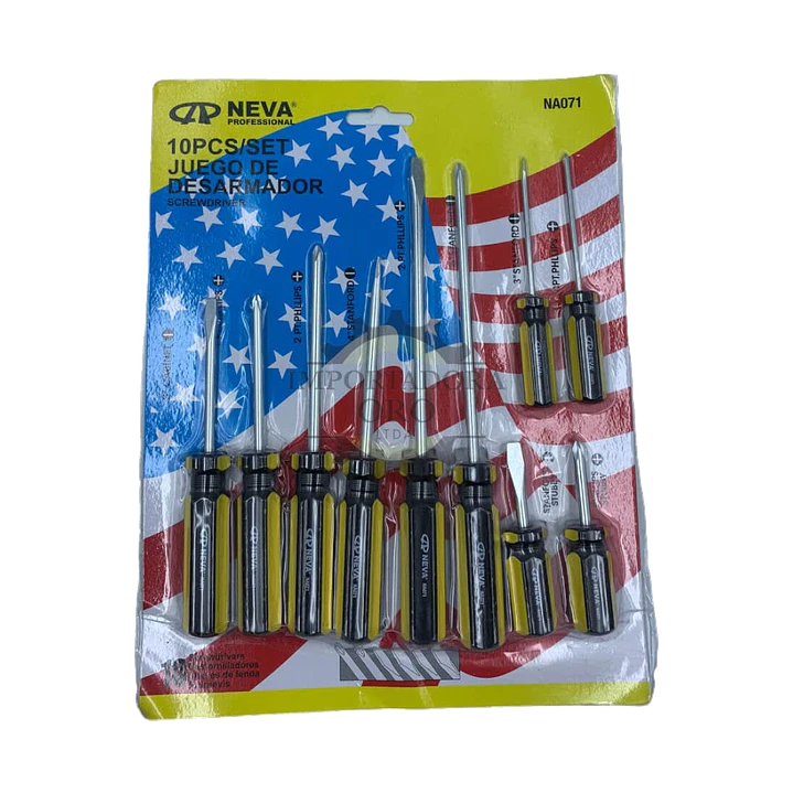 JGO DESTORNILLADOR POR 10PCS NEVA 1