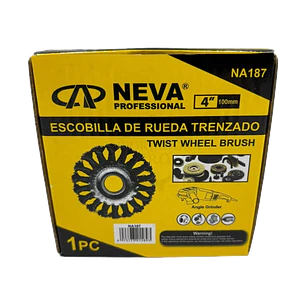 ESCOBILLA RUEDA 4 TRENZADO NEVA