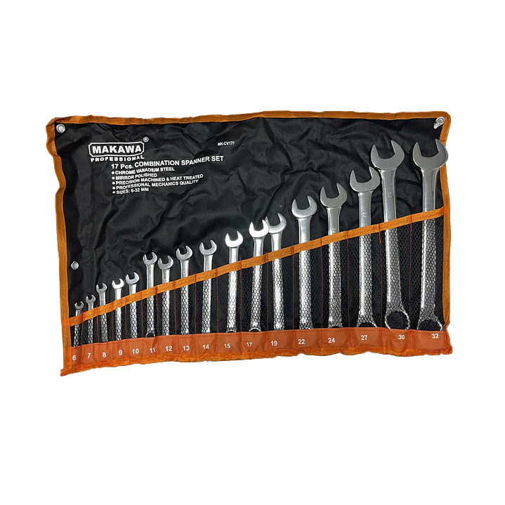 JGO LLAVE P. CORONA 17PCS 6-32MM CR-V SATIN MAKAWA 1