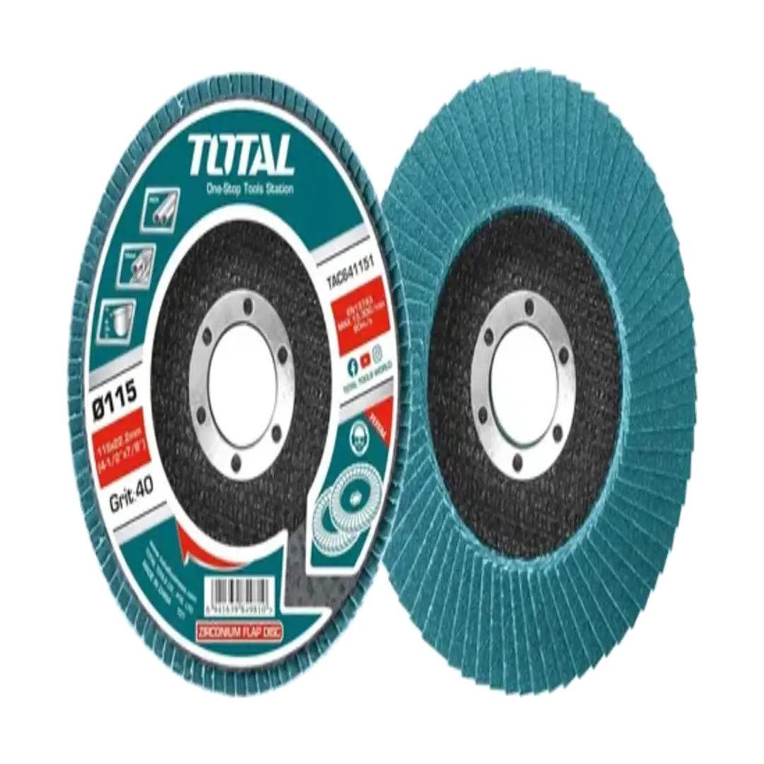 DISCO TRASLAPADO 115MM P40 ZIRCONIUM P/ METAL TOTAL  1