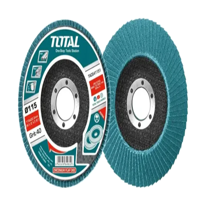 DISCO TRASLAPADO 115MM P40 ZIRCONIUM P/ METAL TOTAL  1