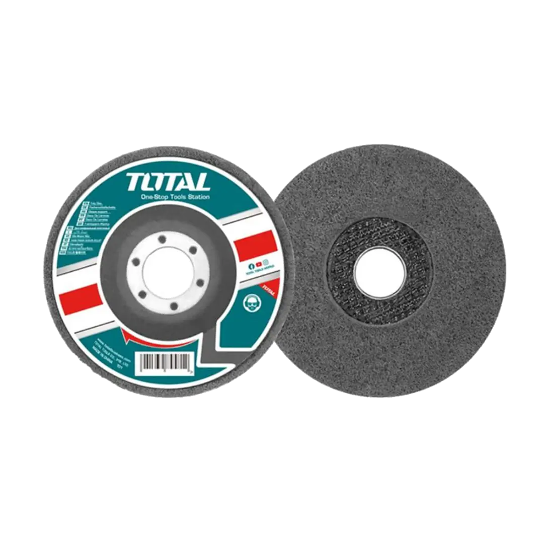 Disco De Esponja 115mm Pulir Acero Inox Madera Mármol Total 1