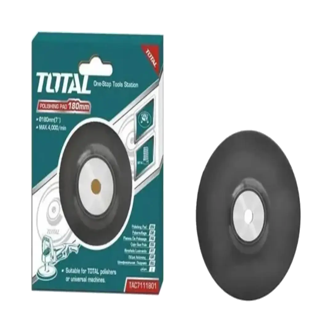 Disco Esmeril Soporte Plato Goma 180mm Para Pulidora Total 1