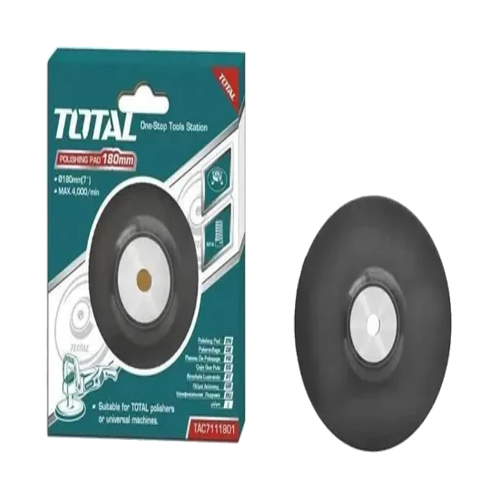 Disco Esmeril Soporte Plato Goma 180mm Para Pulidora Total 1