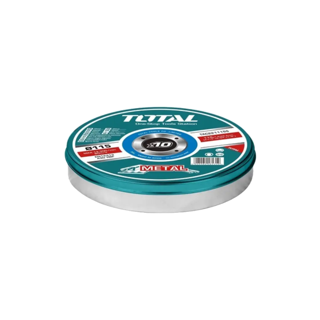 Disco De Corte P/ Metal Acero Inoxidable 115mm 10 Und Total 1