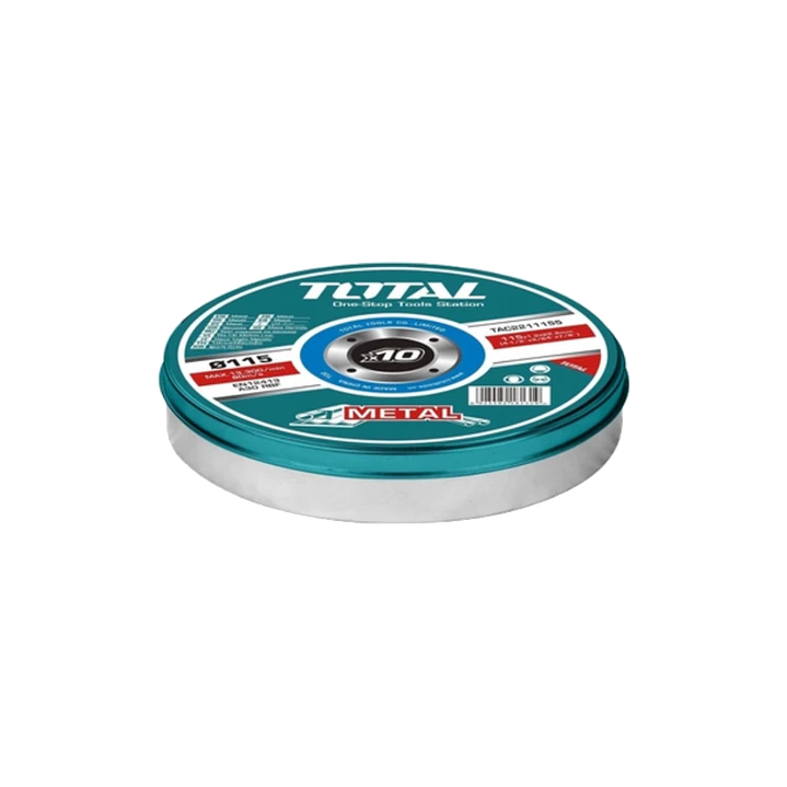 Disco De Corte P/ Metal Acero Inoxidable 115mm 10 Und Total 1