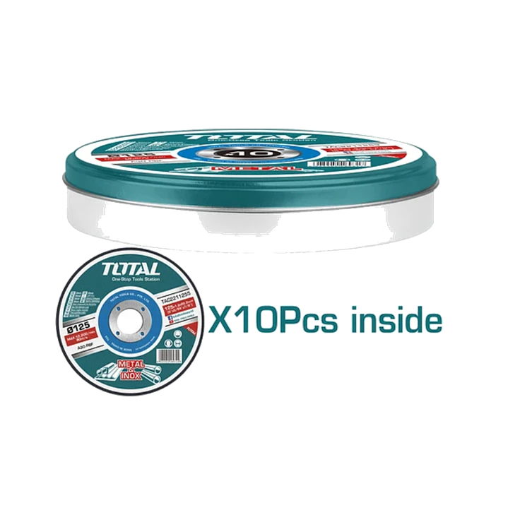 Disco De Corte P/ Metal Acero Inoxidable 125mm 10 Und Total 1