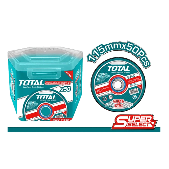 JGO DISCOS CORTE P/ METAL X 50PCS 115MMX1.2MM TO 1