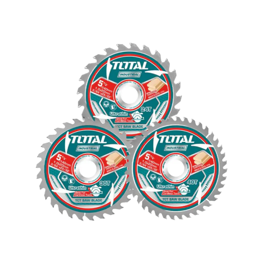 JGO DISCO SIERRA 140MM POR 3PCS 24T 30T 40T TOTAL 1