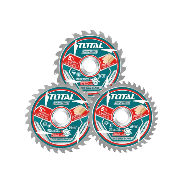 JGO DISCO SIERRA 140MM POR 3PCS 24T 30T 40T TOTAL 1
