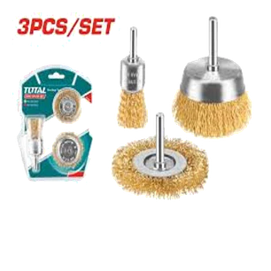 Set Juego De Escobillas Redondas 3 Piezas Total Tac310031
