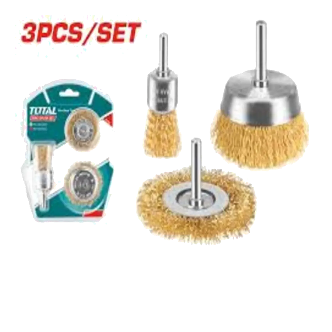 Set Juego De Escobillas Redondas 3 Piezas Total Tac310031 1