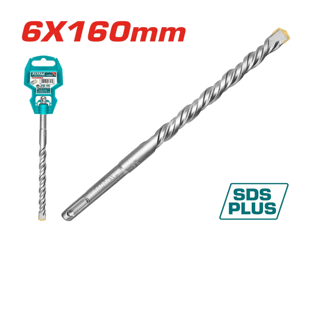 BROCA P/ ROTOMARTILLO 6X160MM SDS PLUS TOTAL 1
