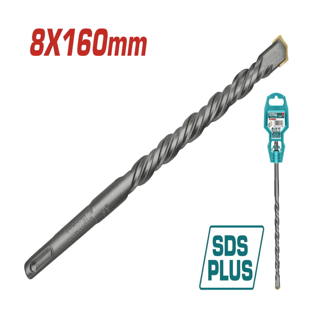 BROCA P/ ROTOMARTILLO 8X160MM SDS PLUS TOTAL 1