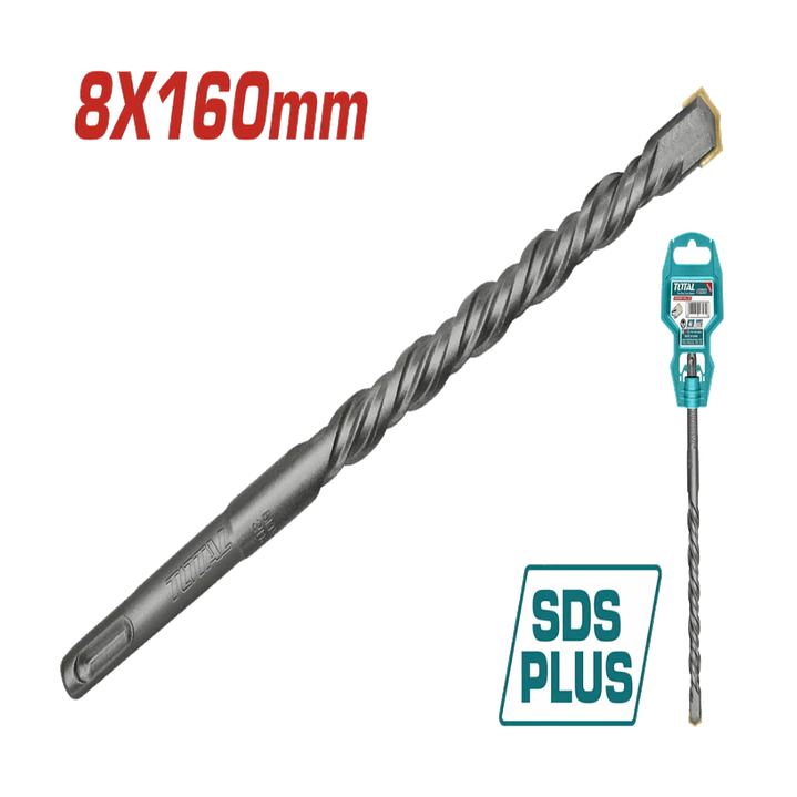 BROCA P/ ROTOMARTILLO 8X160MM SDS PLUS TOTAL 1