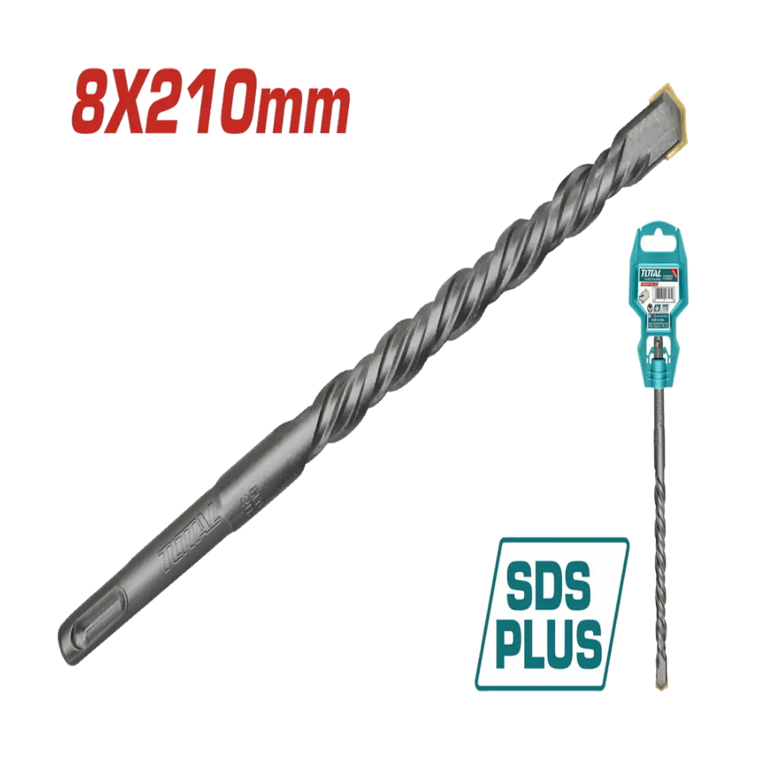 BROCA P/ ROTOMARTILLO 8X210MM SDS PLUS TOTAL 1